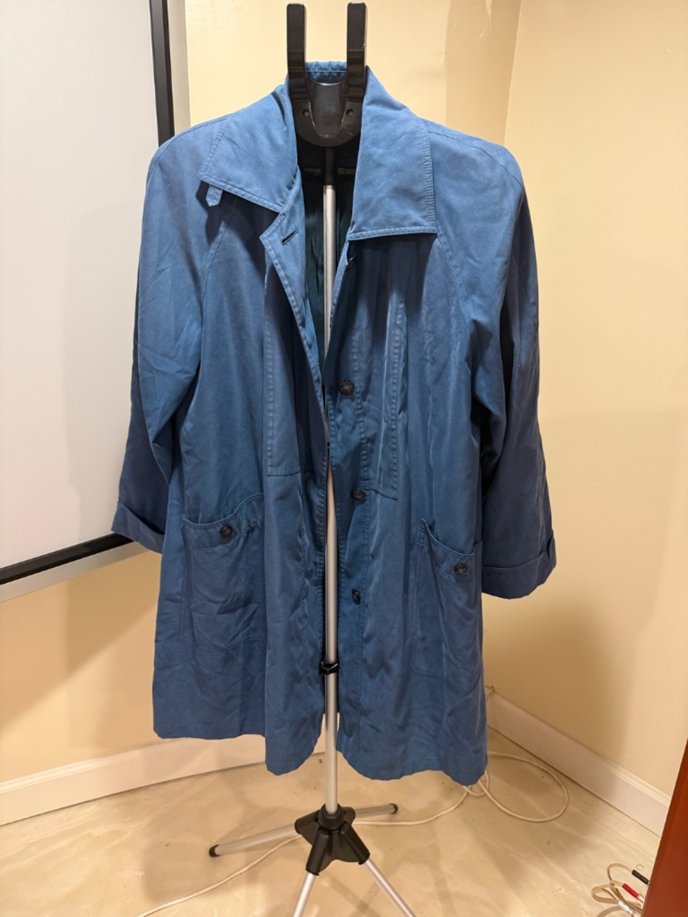 Teal Blue Trench Coat